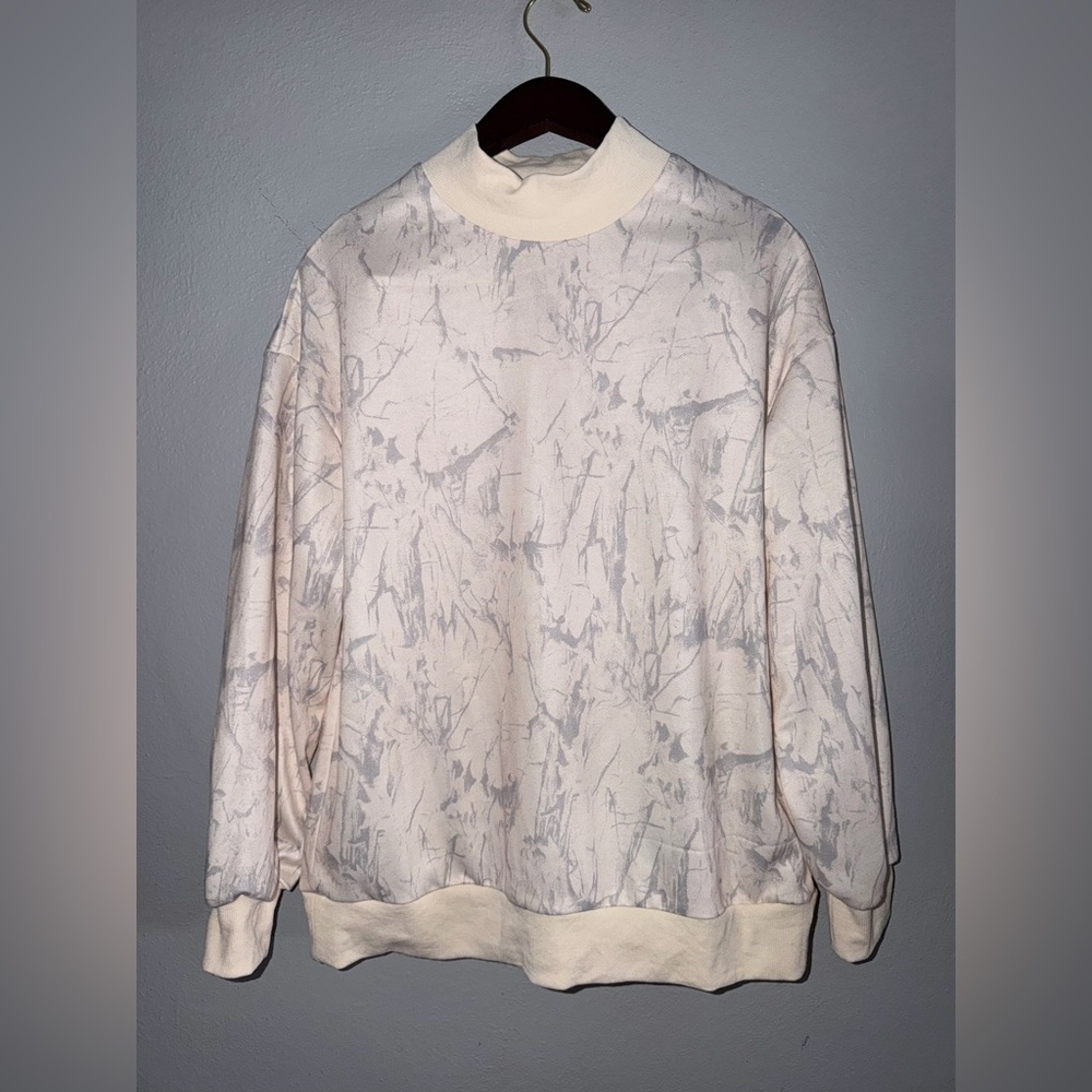 Cream Camo Sweat Set